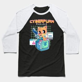 Cyberpurr Baseball T-Shirt
